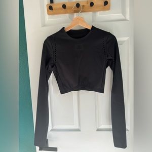 Adidas long sleeve activewear performance crop top